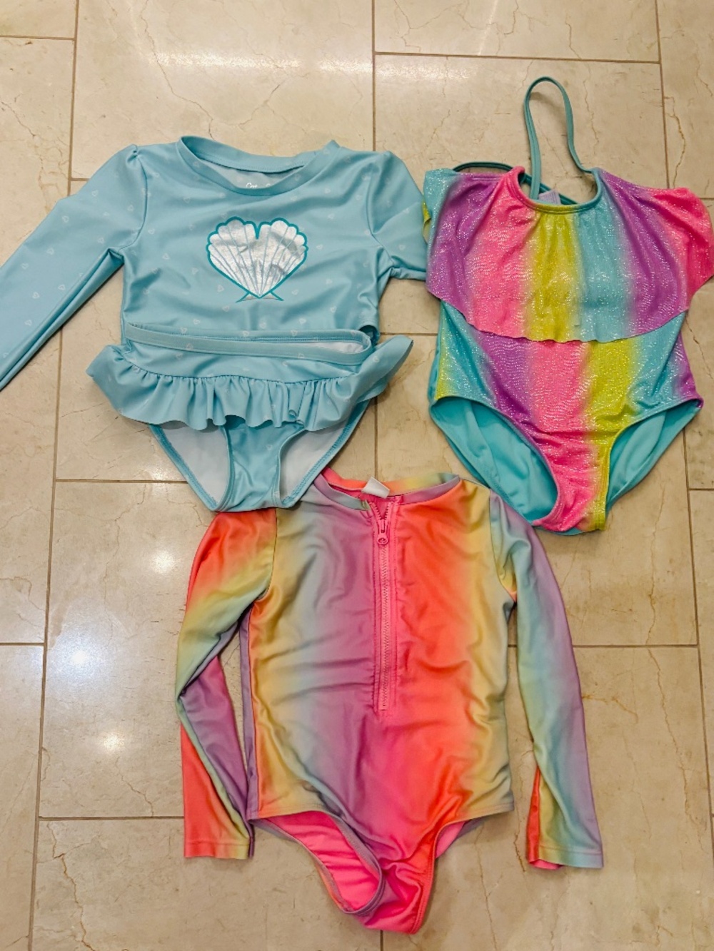 Girls swimming costume bundle